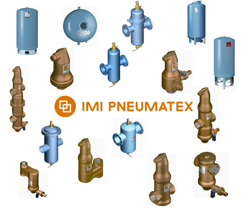 Φωτογραφία από προϊόντα την εταιρείας IMI Pneumatex από Κυκλωνικούς διαχωριστές έως Απαερωτές σωματιδίων και βιομηχανικού τύπου.